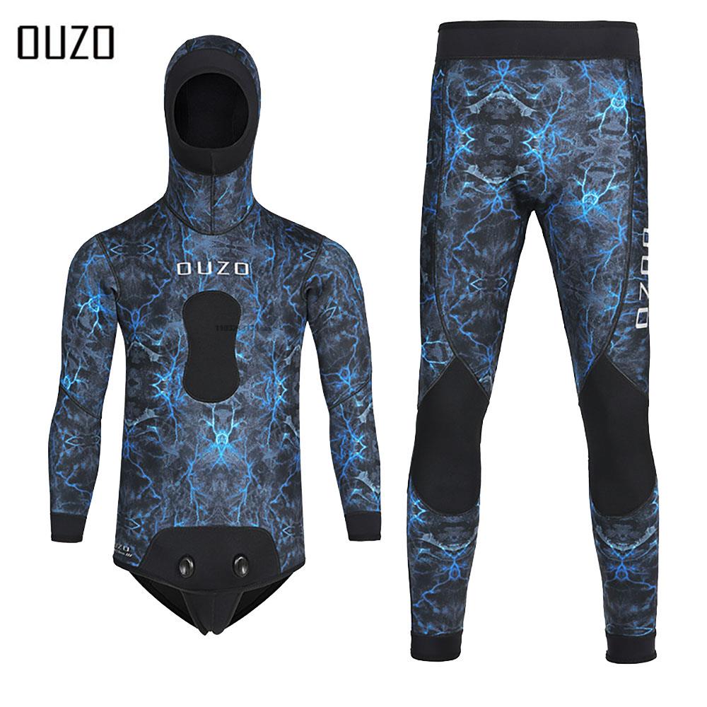 Wetsuit 3Mm Neoprene - Mens 3MM Spearfishing Wetsuit Camouflage Hunting