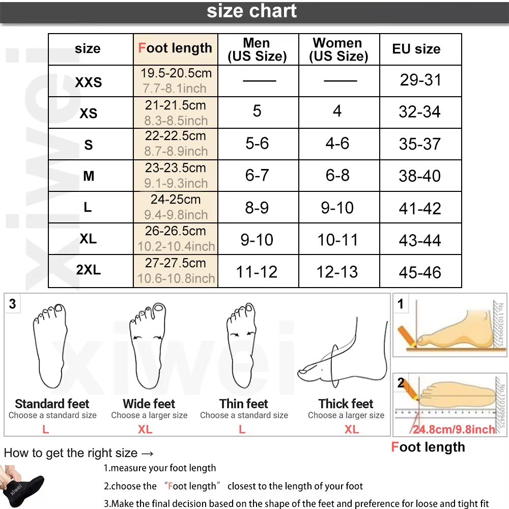 Neoprene Socks 3mm 5mm Wetsuit - огляд і ціна Wetsuit 3Mm Neoprene