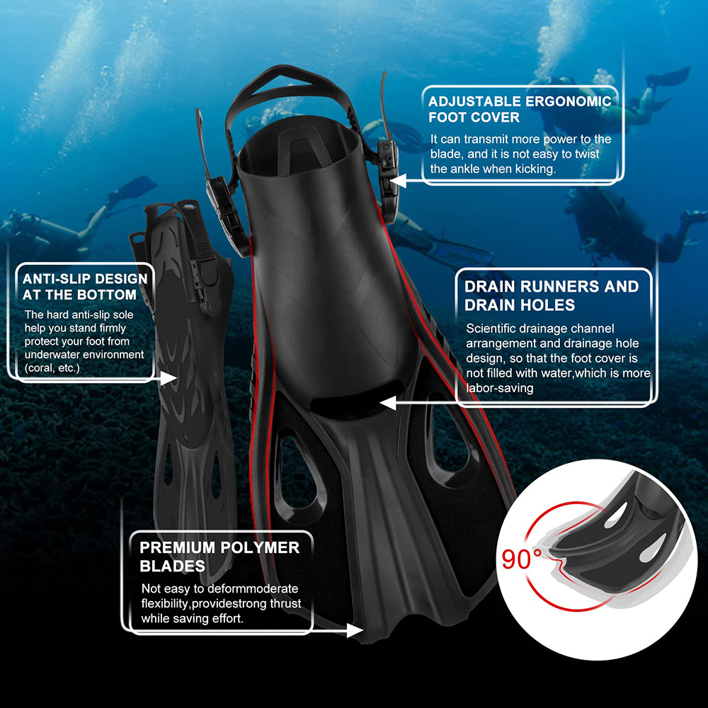 Snorkel Fins - Short Adjustabl - огляд і ціна Snorkel Dry Top