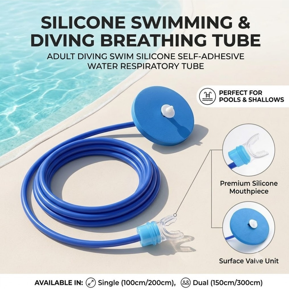 Adult Diving Swim Silicone Wat - огляд і ціна Snorkel Dry Top